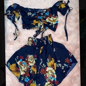 Floral two-piece set